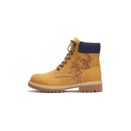 Ed Hardy Bocanci cu șireturi 'Dancing Dragon' bleumarin / ciocolatiu / maro pueblo