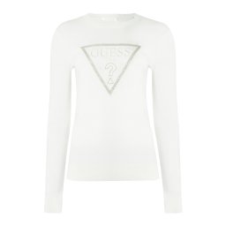GUESS Pulover 'SASHA' crem / argintiu