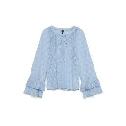 VERO MODA Bluză 'VMLOULOU' albastru porumbel