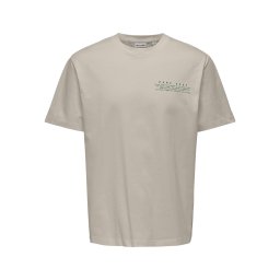 Only & Sons Tricou 'Fred Life RLX' bej închis / mai multe culori