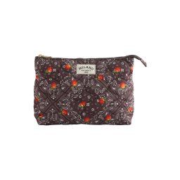 Next Geantă de cosmetice maro închis / roșu orange / alb