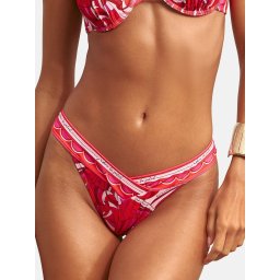 Lipsy Slip costum de baie roșu / alb