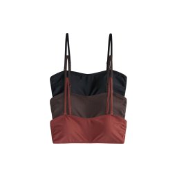 The Set Sutien costum de baie ciocolatiu / maro ruginiu / negru