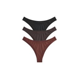 The Set Slip costum de baie ciocolatiu / maro mokka / negru