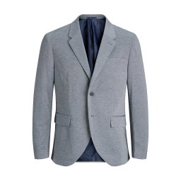 JACK & JONES Sacou 'JPRBLAMartin Leon' albastru închis / alb