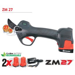 Kit foarfeca cu acumulator Zanon ZM 27, include 2 acumulatori + incarcator