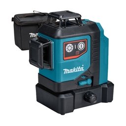 Makita - SK700D - Nivela laser cu linii, 25 m, +/-0.2 mm/m, 1 linii laser, fascicul rosu, proiectie 360 grade, receptor, suport perete, geanta textila