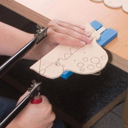 Pebaro 429S, trusa traforaj cu masa de taiere in cutie de lemn
