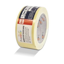 Banda de mascare 80°C PROCOLOR rezistenta la radiatii UV, 50mmx50m