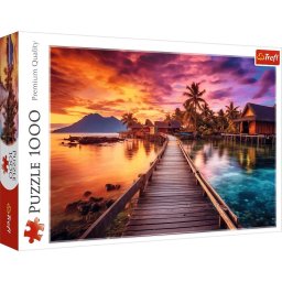 Puzzle 1000 de piese insulă paradis mare palmieri