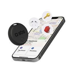 Tracker SBS Track My Circle compatibil Apple Find My, localizare obiecte, negru