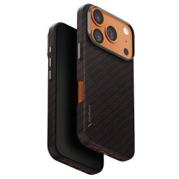 Husa Husa pentru iPhone 17 Pro - UNIQ Keva Aramid - Silent Lava