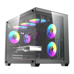Carcasa DarkFlash Computer Case B275 Black PRO (+6 Fans)