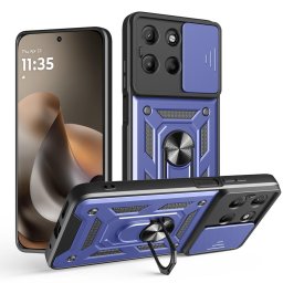 Husa Husa pentru Motorola Moto G77 / G67 - Techsuit CamShield Series - Blue