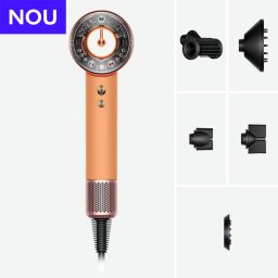 Uscător de păr Dyson Supersonic Nural HD16, Ceramic Apricot / Topaz