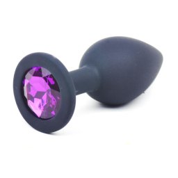 Dildo Anal Purple Diamond Small Negru