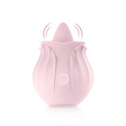 Vibrator Clitoral Rose With Tongue