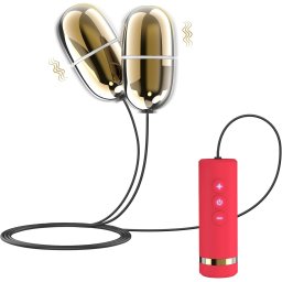 Oua vibratoare Double Vibe Auriu