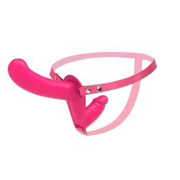 Strap on Double Stim Vibe Magenta
