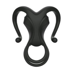 Inel penis Dual Teasing Arms Negru