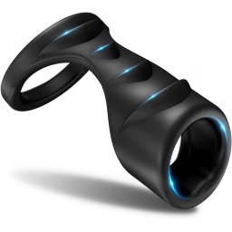 Manson penis Textured Silicone Negru