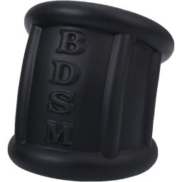 Manson testicule Stretchy Silicone Negru