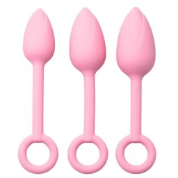 Set dildo Tulip Head 3pcs Roz