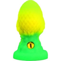 Dildo Fantasy One Eye Glow Galben/Verde