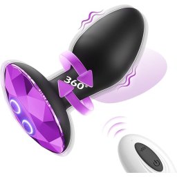 Vibrator Rotating Vibe Purple Gem Base Negru