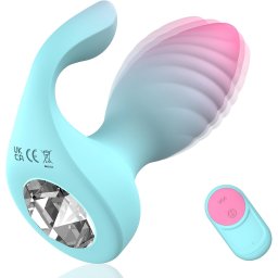 Vibrator Flexible with Clear Diamond Pastel