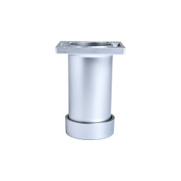 Picior mobilier reglabil din plastic FILO, finisaj aluminiu, 50 / 80 / 100 mm (Inaltime: 100 mm)