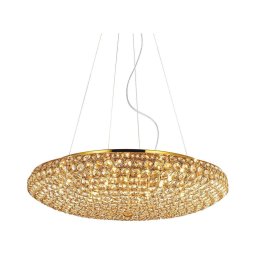 Lustră de cristal pe cablu Ideal Lux KING 12xG9/40W/230V