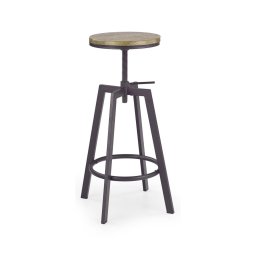 Scaun de bar 80x30 cm negru