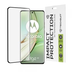 Folie de protectie Ecran Techsuit pentru Motorola Edge (2023) / Edge 40, Sticla Securizata, Full Glue, 111D, Neagra