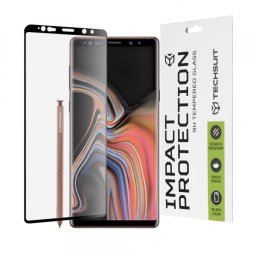 Folie de protectie Ecran Techsuit pentru Samsung Galaxy Note 9 N960, Sticla Securizata, Full Glue, 111D, Neagra