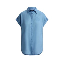 RALPH LAUREN Cămaşă Tissue Linen-Ss Shirt 200874259011 400 blue