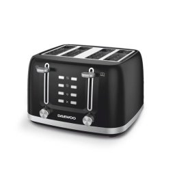 Prajitor de paine Daewoo SDA DBT4160B | 1600W, 4 felii, Inox, Control electronic