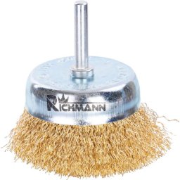 Perie sarma alama, tip cupa, cu tija, 75 mm, Richmann GartenVIP DiyLine