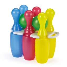 Set popice bowling pentru copii cu sclipici, 6 piese multicolore