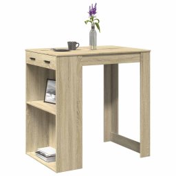 Masa de bar, stejar Sonoma, 102x70x103,5 cm, lemn prelucrat GartenMobel Dekor