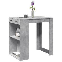 Masa de bar, gri beton, 102x70x103,5 cm, lemn prelucrat GartenMobel Dekor