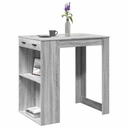 Masa de bar, Sonoma gri, 102x70x103,5 cm, lemn prelucrat GartenMobel Dekor