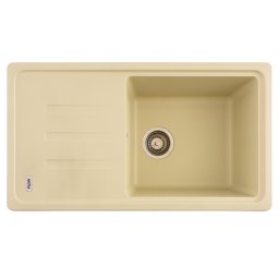 Chiuveta de bucatarie din granit cu o cuva si scurgator Ivory 780x435 mm