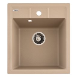 Chiuveta bucatarie din granit Sahara, 1 cuva, 460x515 mm, Flow BRICK