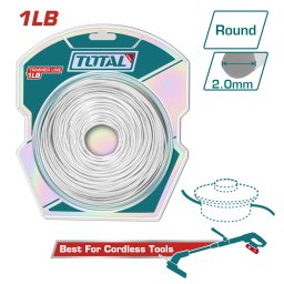 Fir taietor rotund TOTAL 2.0 mm, 120 m pentru motocoasa si trimmer