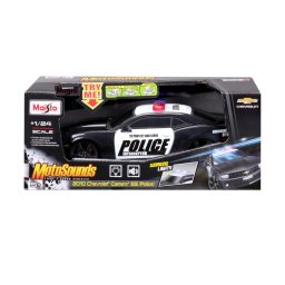 Masinuta de politie Chevrolet Camaro SS 2010 cu sunete si lumini, 1:24