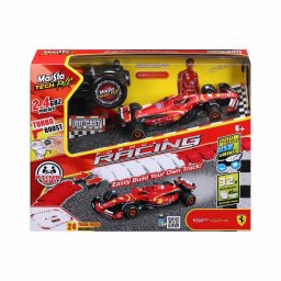 Set pista construibila Maisto cu masinuta RC Ferrari SF-24 2.4 GHz
