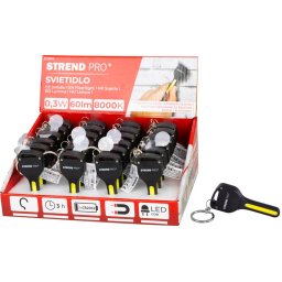 Lanterna breloc LED Strend Pro 60 lm cu magnet, 3 moduri, 75x30 mm