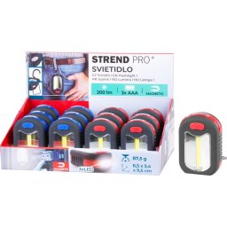 Lanterna LED tip breloc Strend Pro 200 lm cu magnet, clips si suport