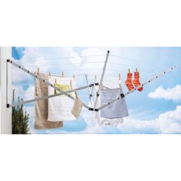 Uscator de rufe de perete pliabil MagicHome pentru exterior, 129x129x50 cm